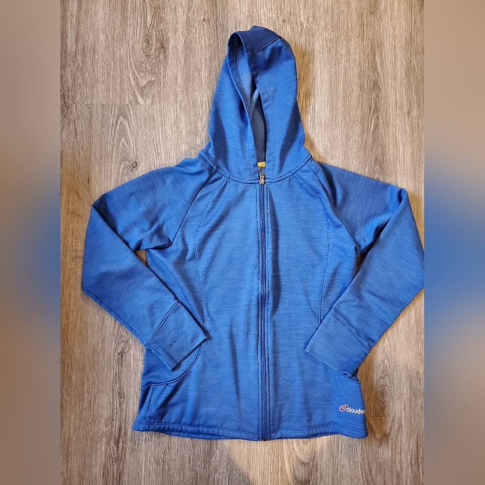 Cloudveil Women's Blue Fleece Lined Hooded Jacket Size M